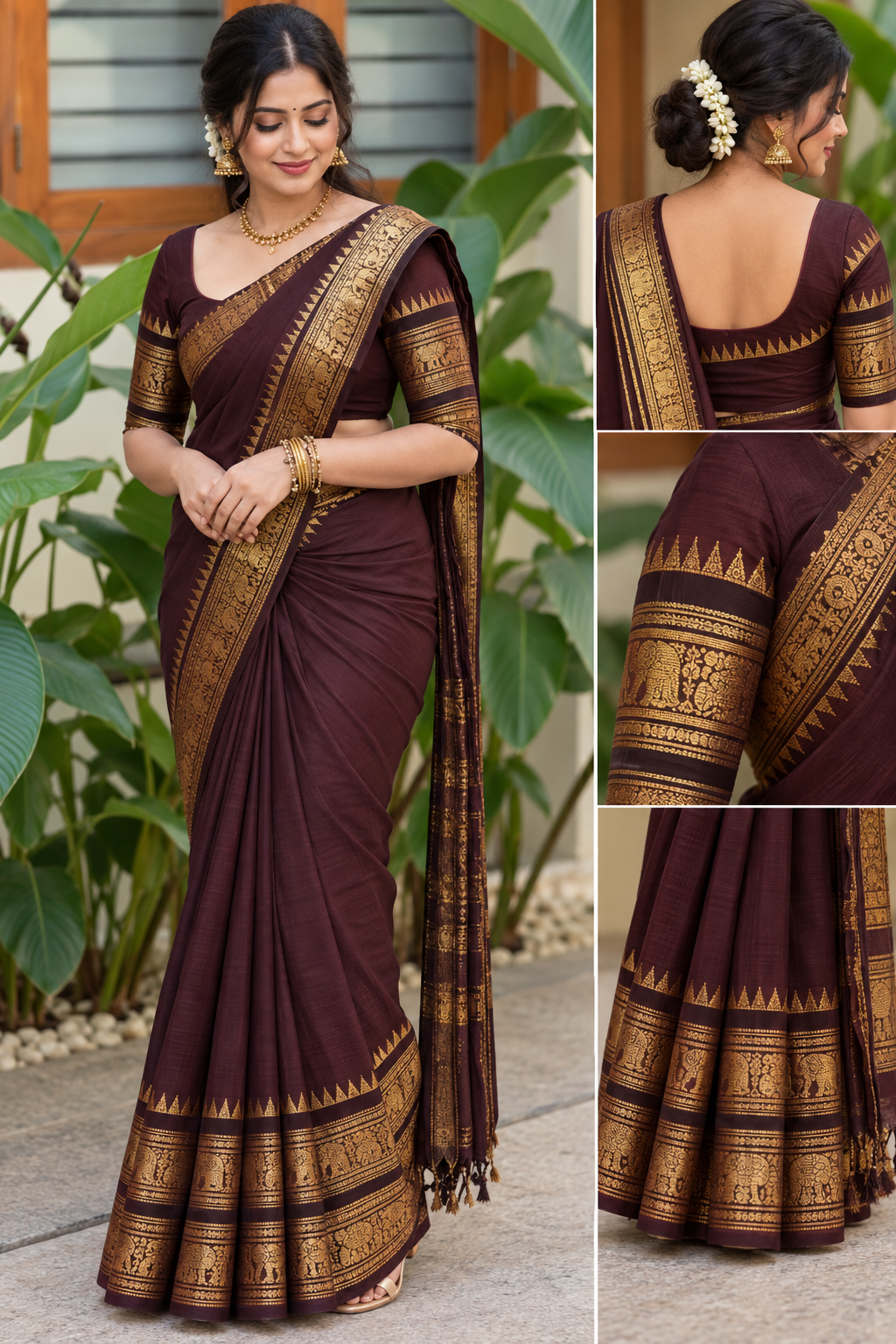 Kanchi Cotton Saree
