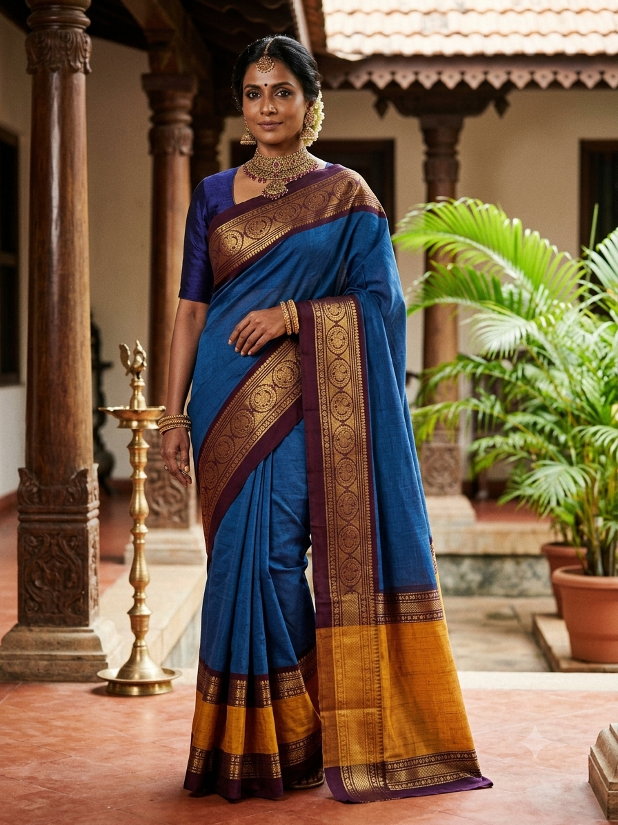 Kanchi Cotton Saree
