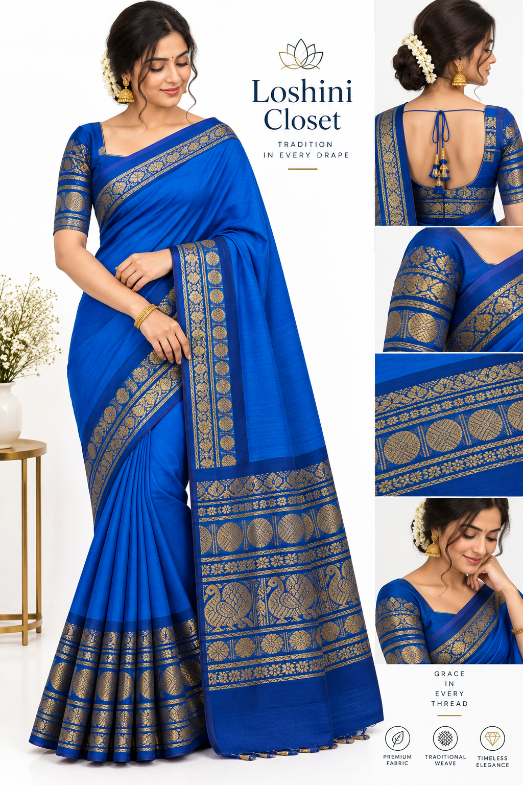 Kanchi cotton saree