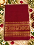 Kanchi Cotton Saree 🍒 Red