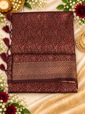 Banarasi Semi Katan with a Zari Border.