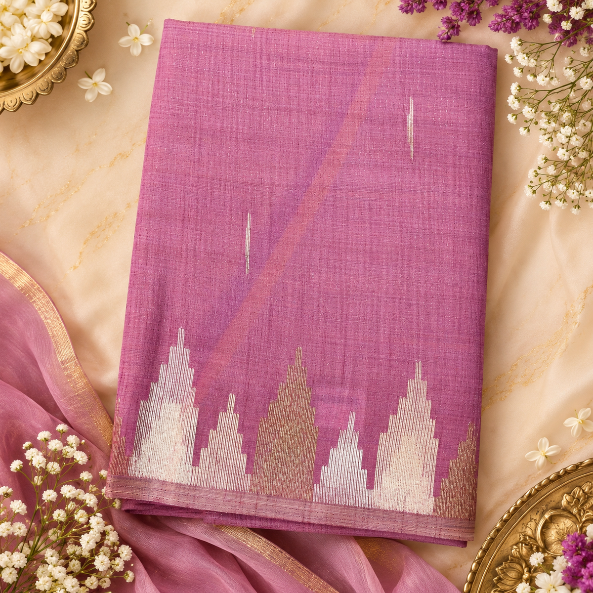 Pure Tussur Saree